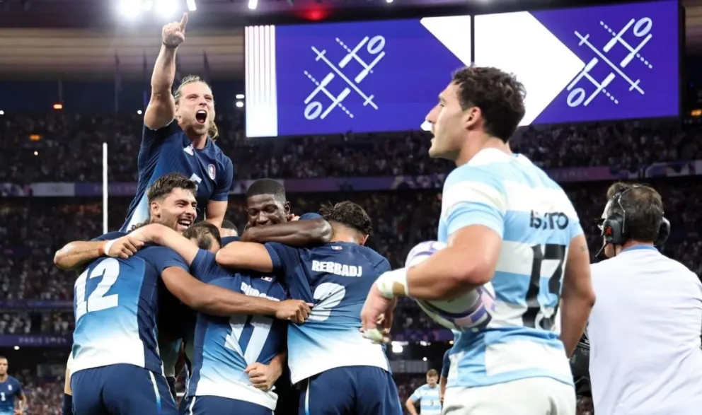 Los jugadores de Francia celebran su victoria ante Argentina. Foto: EFE.