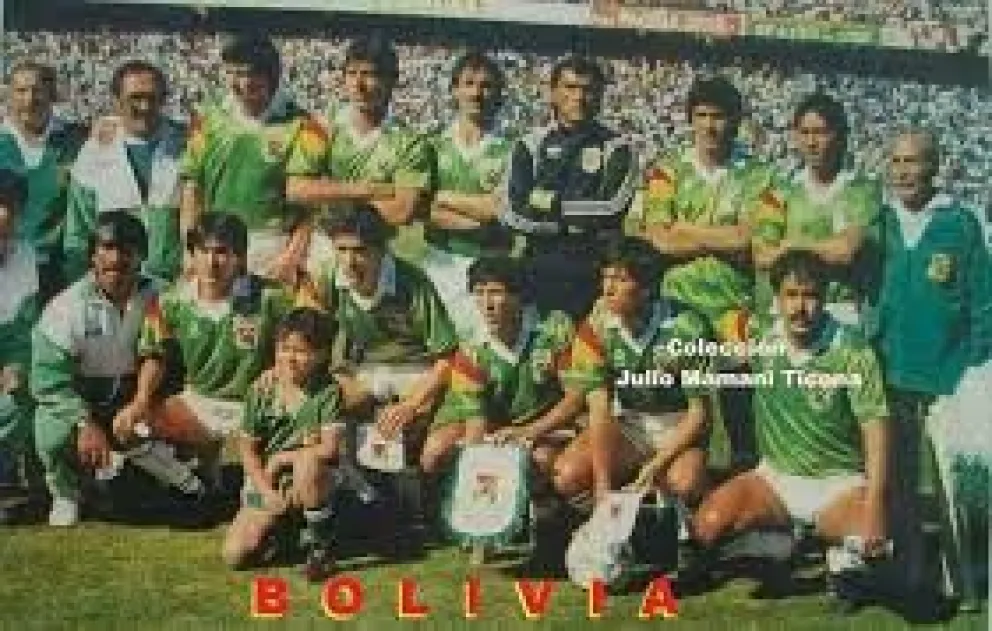 Luis Galarza en la Selección Nacional que también contó con su aporte. Foto Colección Julio Mamani