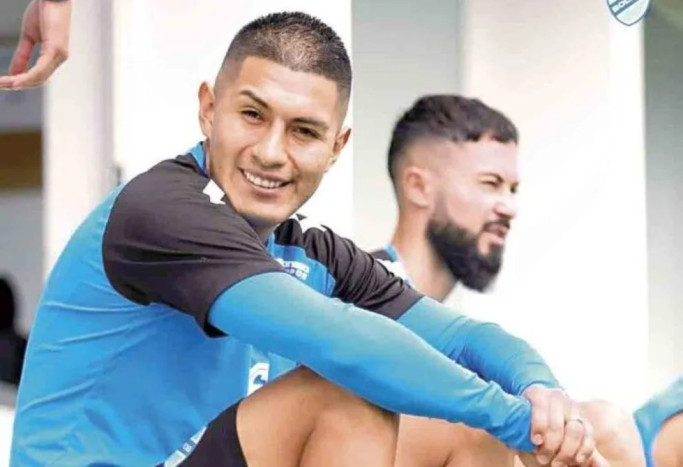 Saavedra cuando se entrenaba en Ananta, en filas celestes. Foto Bolívar