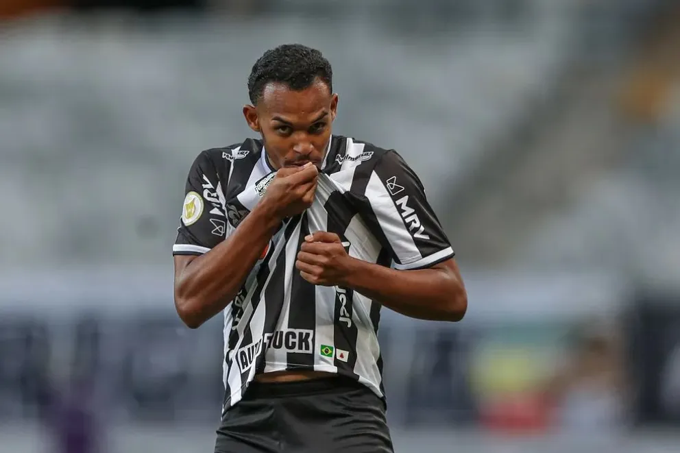  Fabio Gomes celebra uno de los goles que marcó cuando jugaba en el Atlético Mineiro. Foto: Globo Esporte