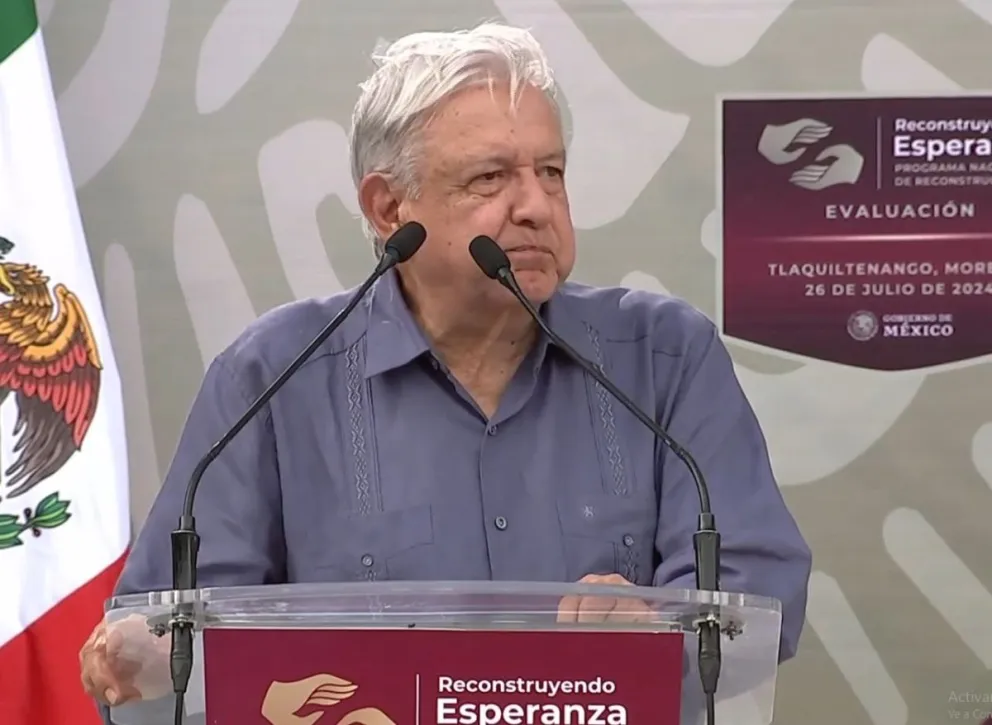 López Obrador durante una de sus conferencias matutinas. Foto: Captura de video