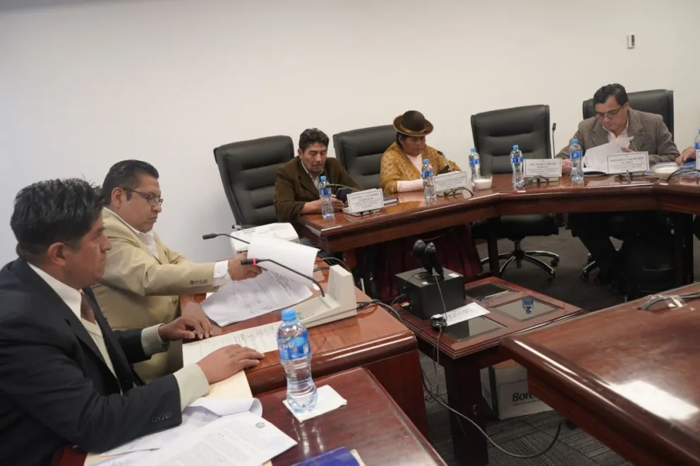 La comisión de Constitución en Diputados sesionó esta tarde con quórum. Foto: Diputados Bolivia