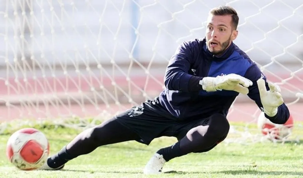 Rodrigo Banegas durante un entrenamiento de GV San José de Oruro. Foto: GV San José