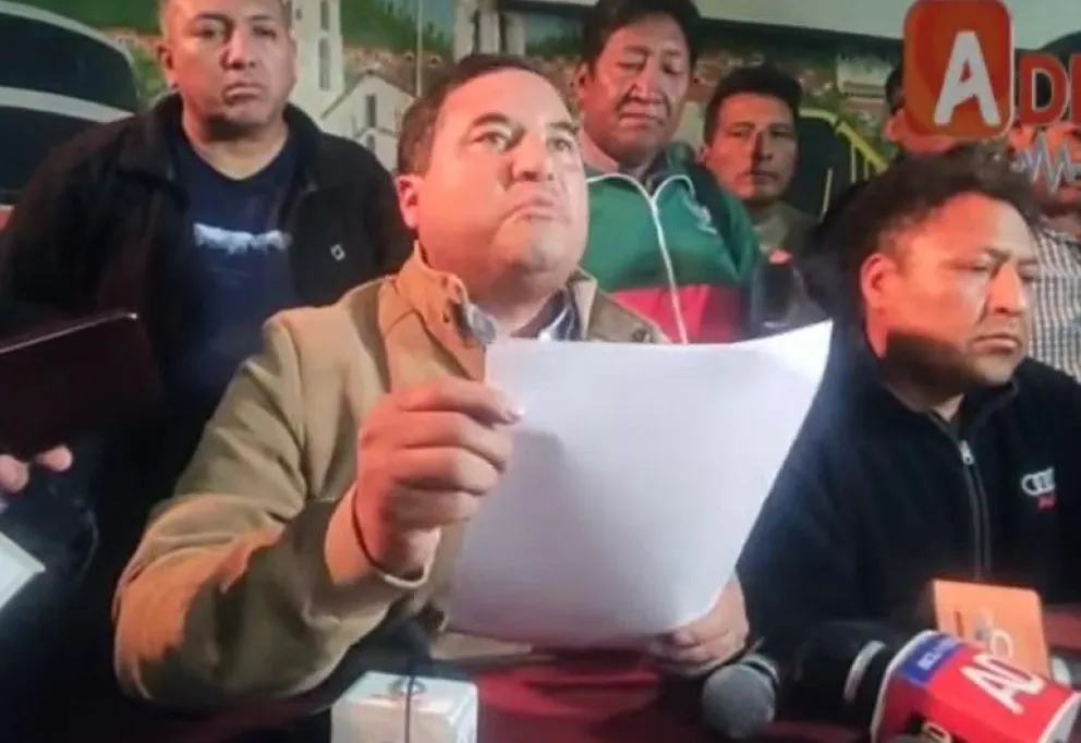 Héctor Mercado, dirigente nacional del transporte pesado. Foto: Captura