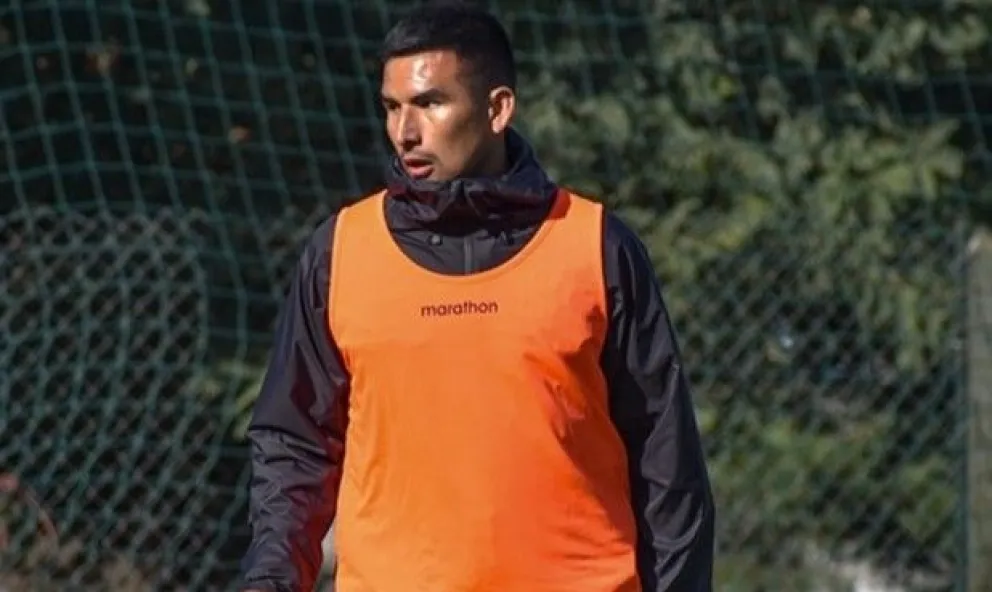 Álvaro Quiroga durante un entrenamiento de la pretemporada del Tigre en Buenos Aires. Foto: The Strongest