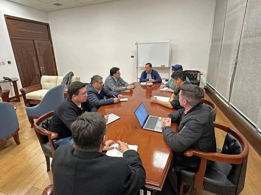 La imagen que compartió el presidente Arce. Foto: RRSS del Jefe de Estado 