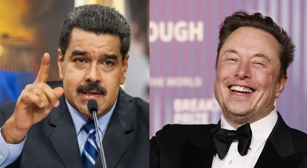 Nicolás Maduro y Elon Musk en una composición con fotografías publicadas en RRSS