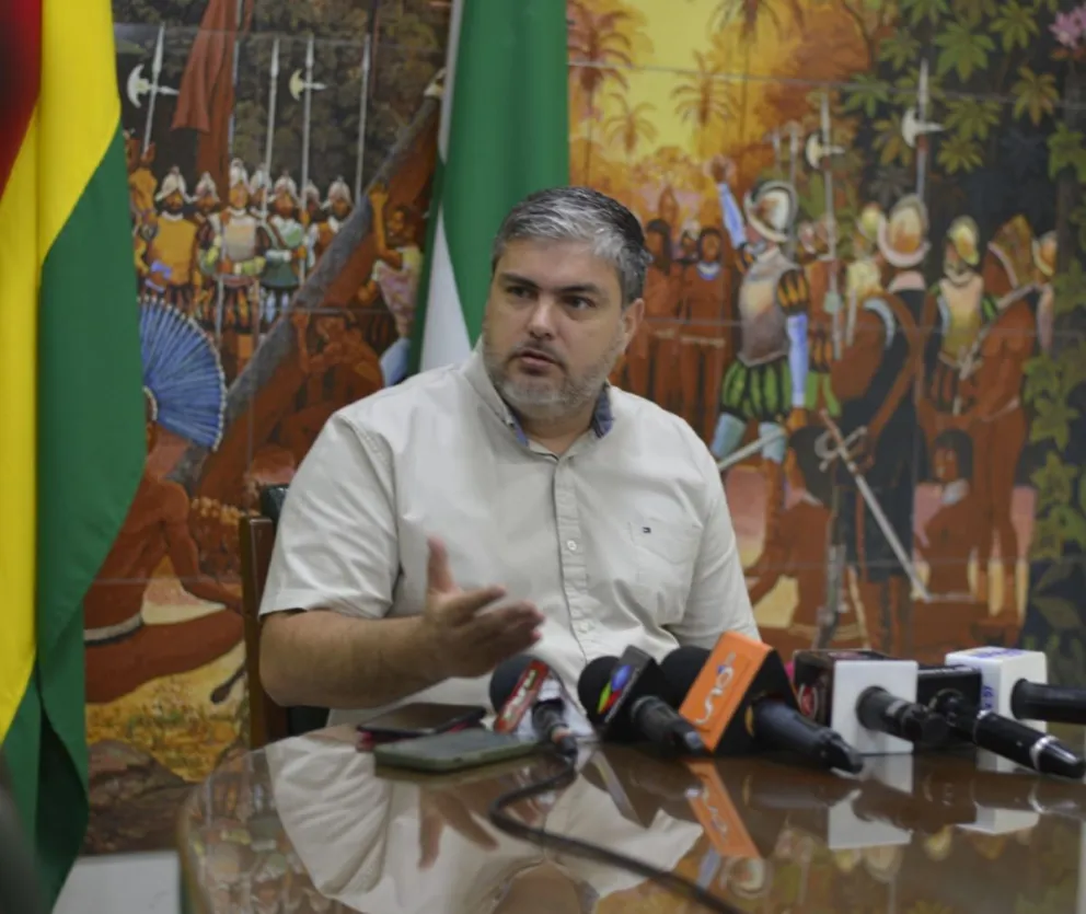 El presidente del Comité Cívico Pro Santa Cruz, Fernando Larach. Foto: comiteprosantacruz.org.bo