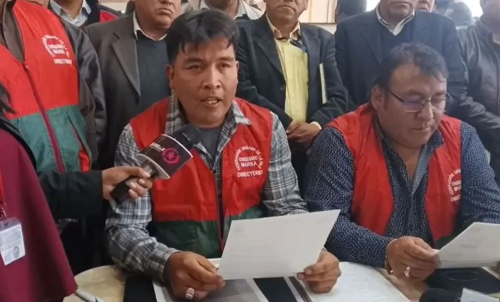 La Federación Chuquiago Marka no acatará la medida de presión. Foto: Tele Estrella