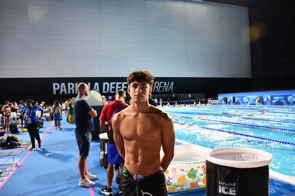 Núñez del Prado en el Paris La Defense Arena. Foto: COB.