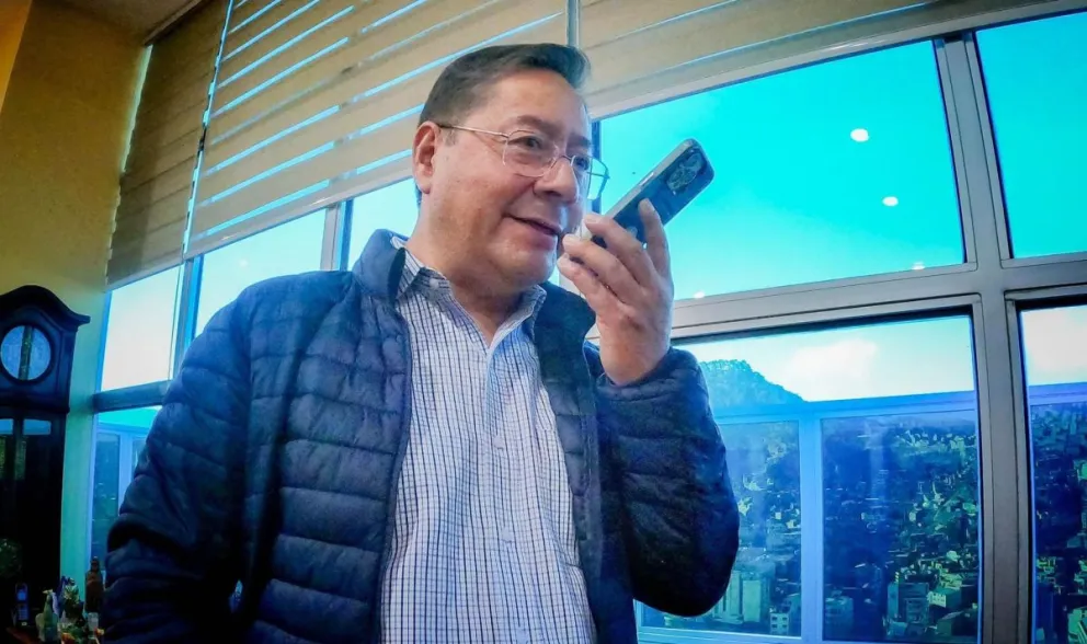 El presidente Luis Arce sostuvo contacto con su homólogo chileno. Foto: @LuchoXBolivia 