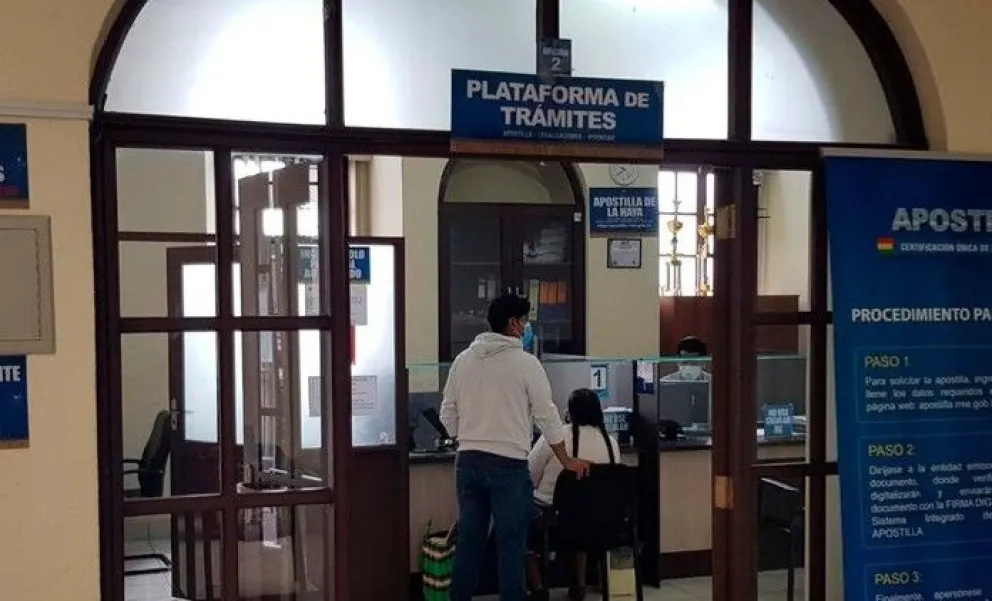 Una plataforma de atención en la Cancillería. Foto: Ministerio de Relaciones Exteriores 