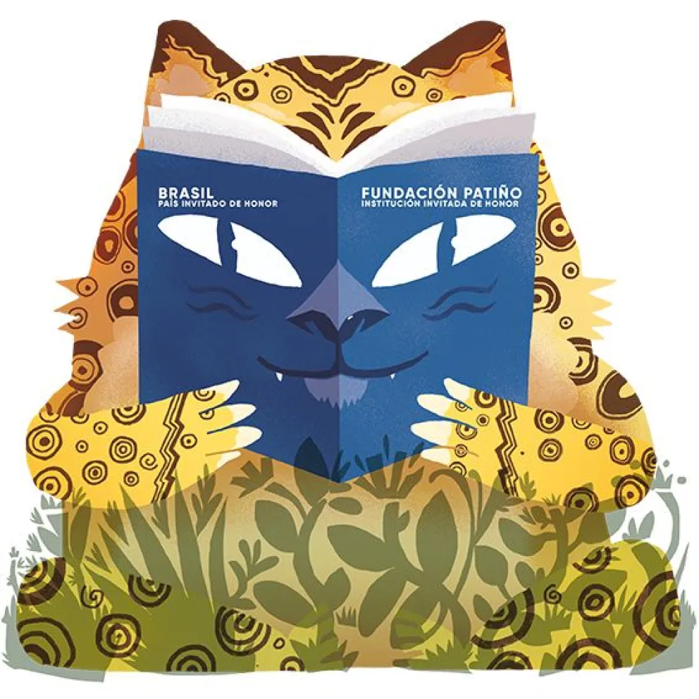 Uno de los animales del afiche oficial de la Feria Internacional del Libro de La Paz.  FOTO: CDLLP