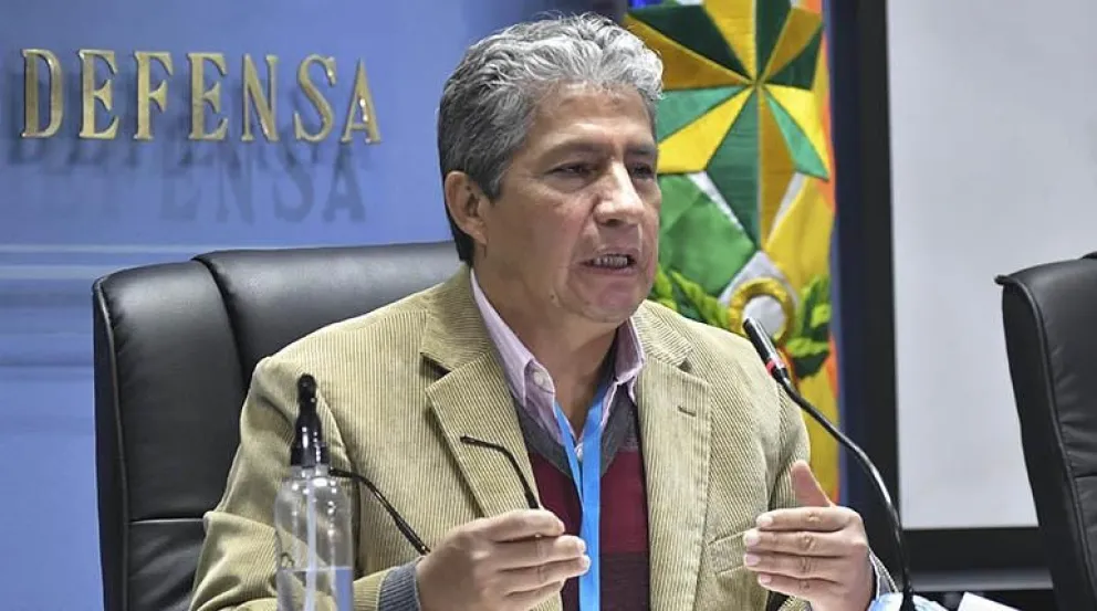 El ministro de Defensa, Edmundo Novillo Foto: APG