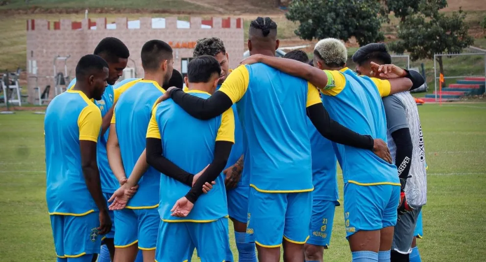 Jugadores de San Antonio de Bulo Bulo en una de sus últimas prácticas. Foto: club CD San Antonio.
