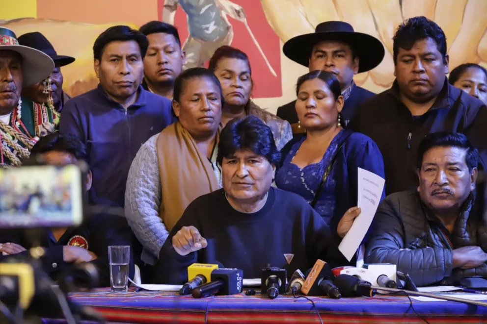 Evo Morales, durante una anterior actividad. Foto: APG 