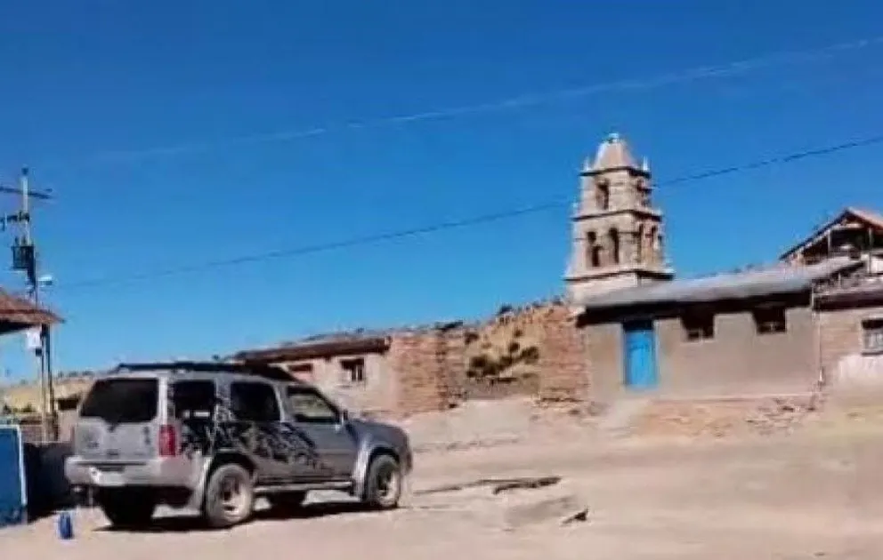 El campanario afectado por el robo. Foto: El Alteño