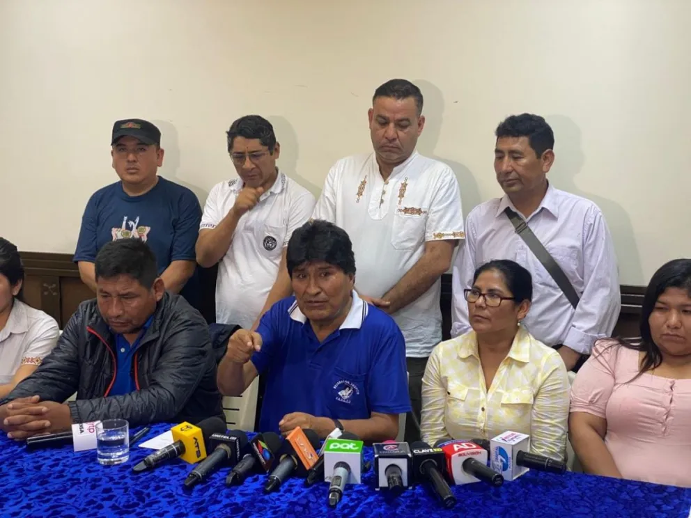 El expresidente Morales tuvo una conferencia en Santa Cruz. Foto: DTV