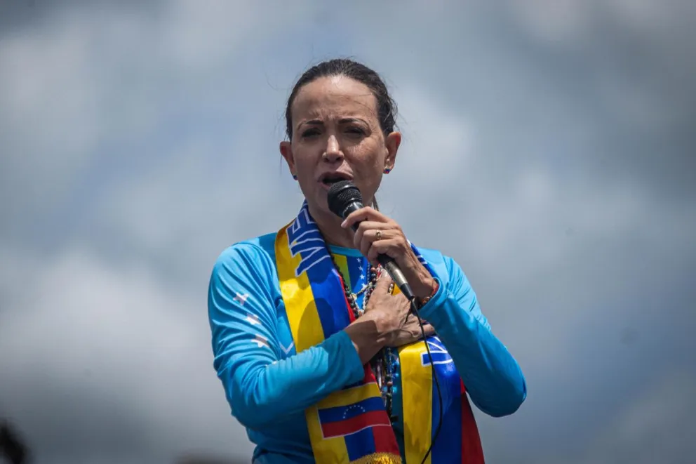 La líder opositora venezolana María Corina Machado. Foto: EFE