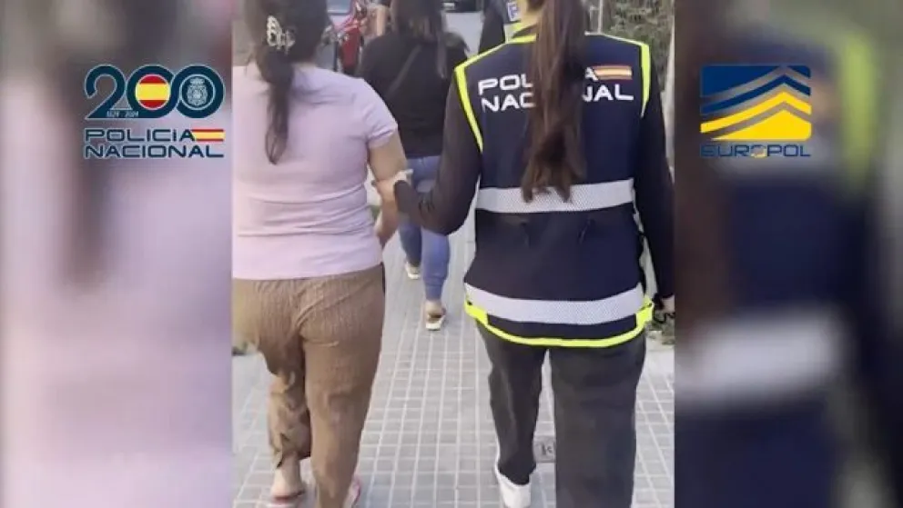 Uno de los operativos realizados en Europa.  Foto: Captura video RRSS.