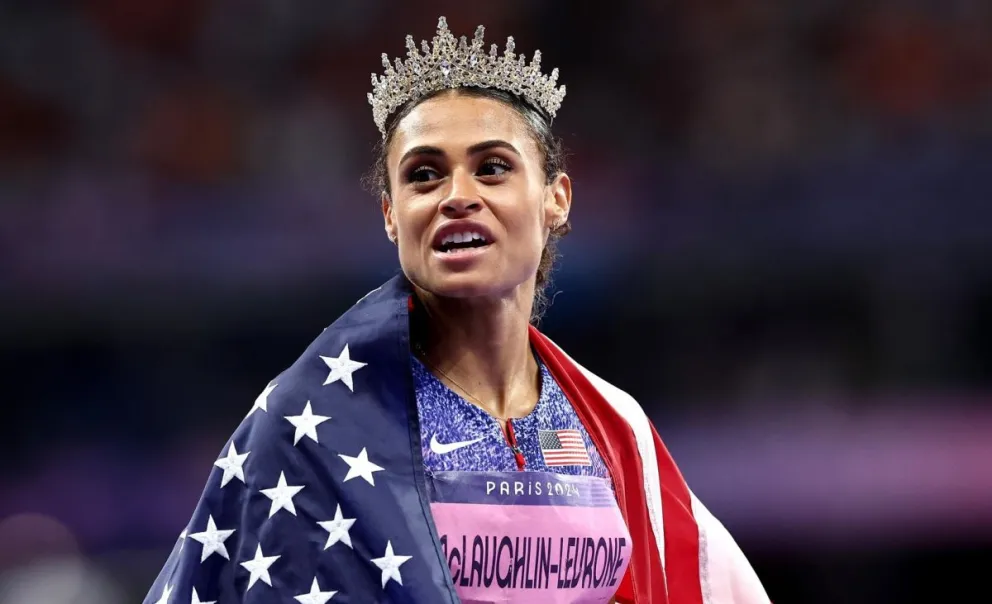 McLaughlin-Levrone se impuso en la final de los 400 metros vallas. Foto: EFE.