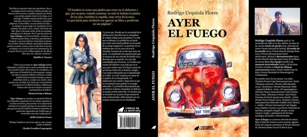 Cubierta del libro de cuentos que será traducido al inglés.  FOTO: Rodrigo Urquiola