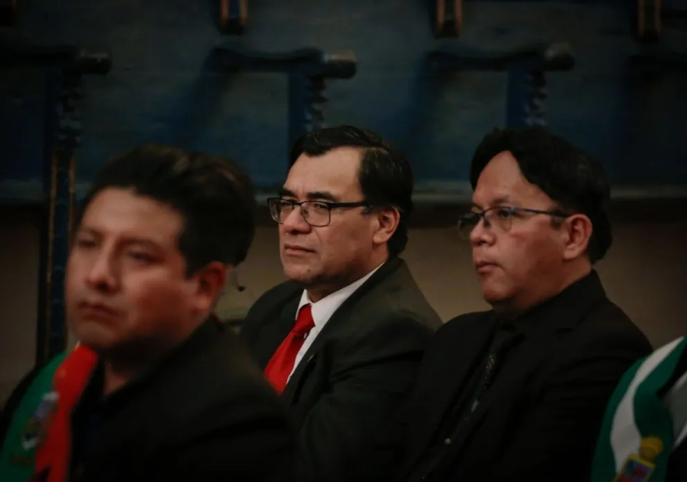 El jefe de bancada del MAS, Jerges Mercado. Foto: ABI