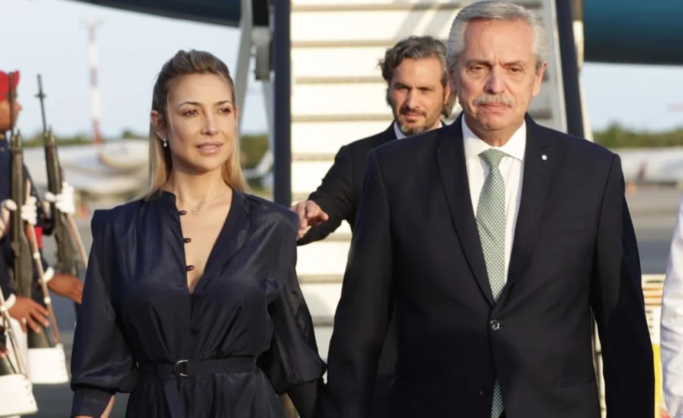 El expresidente de Argentina Alberto Fernández, y su expareja, Fabiola Yáñez. Foto: EFE