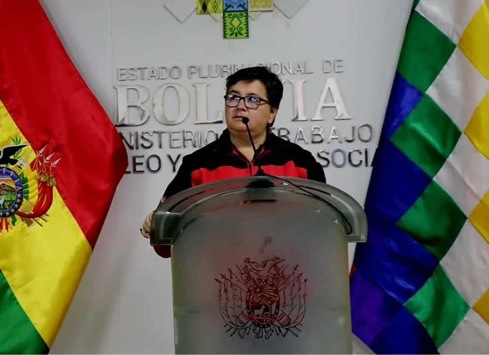 Verónica Navia, ministra de Trabajo. Foto: Prensa Ministerio de Trabajo