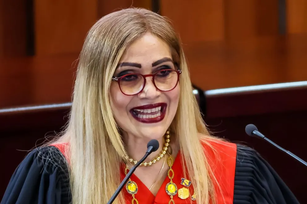 La presidenta del tribunal supremo de justicia de Venezuela, Caryslia Rodriguez. Foto: EFE/ Miguel Gutiérrez