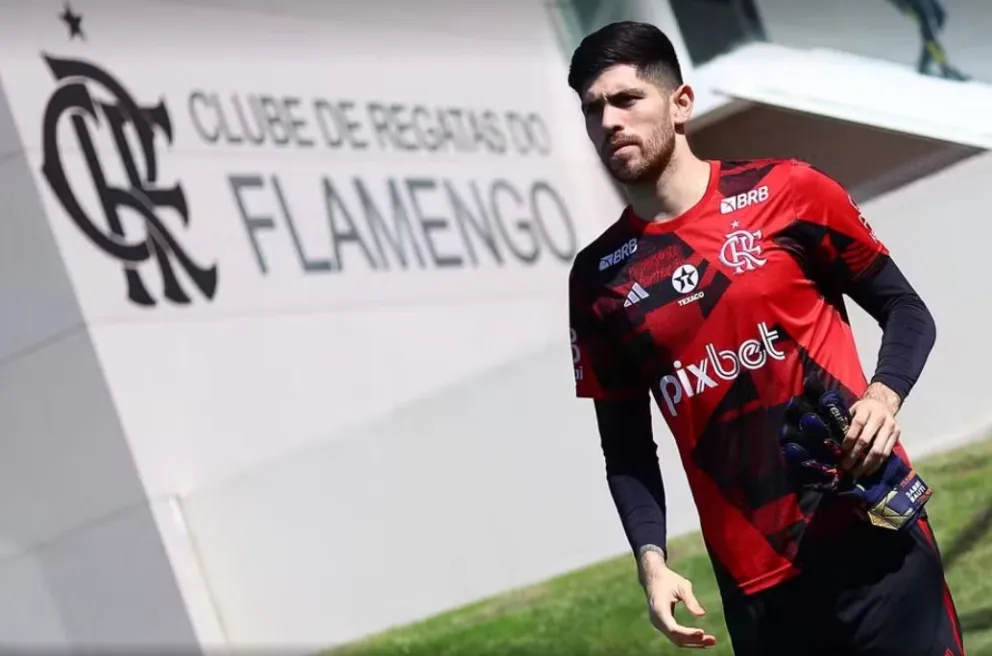 El arquero Agustín Rossi será titular con Palmeiras y Bolívar. Foto: Globo Esporte