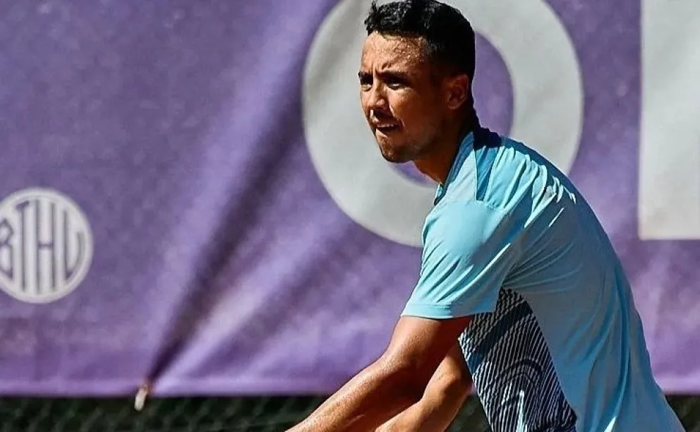 Dellien durante su partido en Alemania. Foto: Bonn Open.