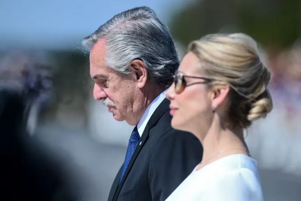 El expresidente de Argentina con la entonces primera dama, Fabiola Yáñez. Foto: NurPhoto