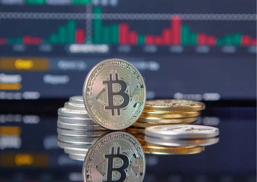 Una imagen referencial sobre criptomonedas. 