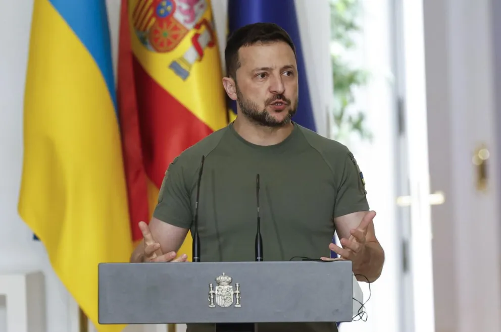 El presidente de Ucrania, Volodimir Zelenski​. Foto: EFE