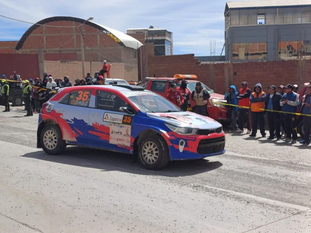 Jhonny Tarqui durante la prueba potosina. Foto: Tuercas, Pasión y Fierros.