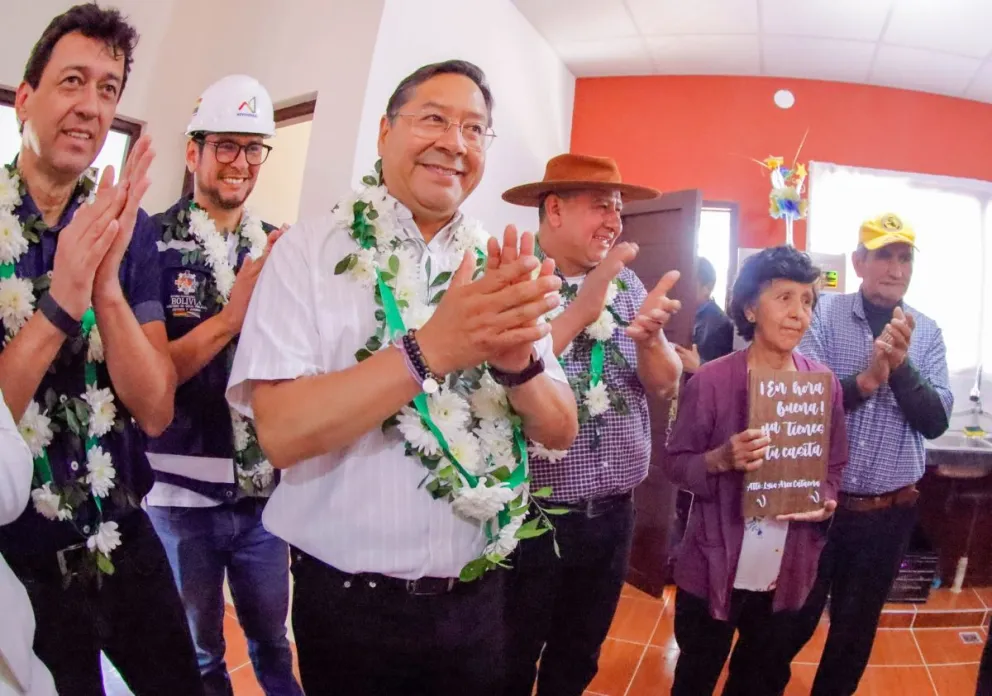 El presidente entregó obras en el departamento de Tarija. Foto: Lucho Arce (Facebook)