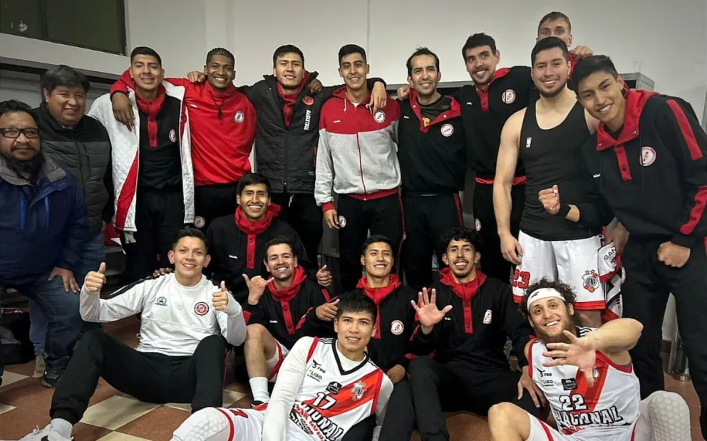 Los jugadores de Nacional Potosí festejan. Foto: Nacional Potosí.