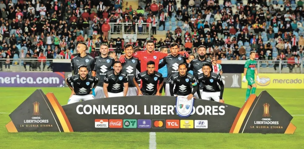 El plantel celeste que jugó la fase de grupos de la Libertadores. Foto: Club Bolívar.