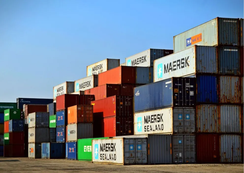 Contenedores en los que se traslada mercancías (imagen referencial). 