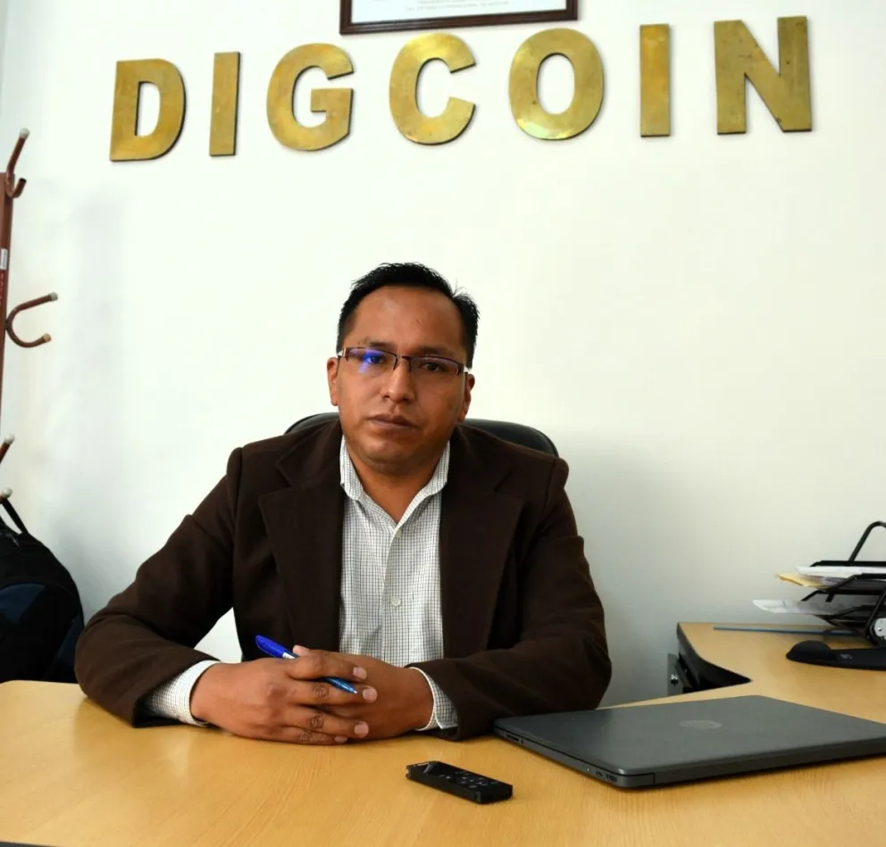 Erwin Cornejo Huaniri,  titular de Digcoin.     Foto: Leny Chuquimia / Visión 360 