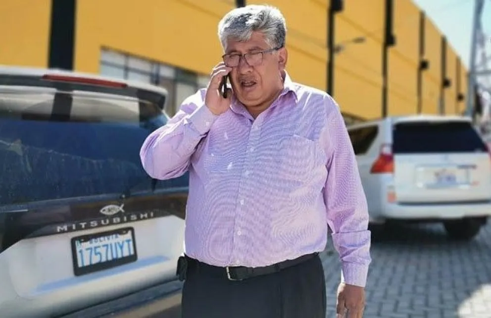 Ronald Crespo, presidente de The Strongest que se descompensó en Uruguay. Foto: ED