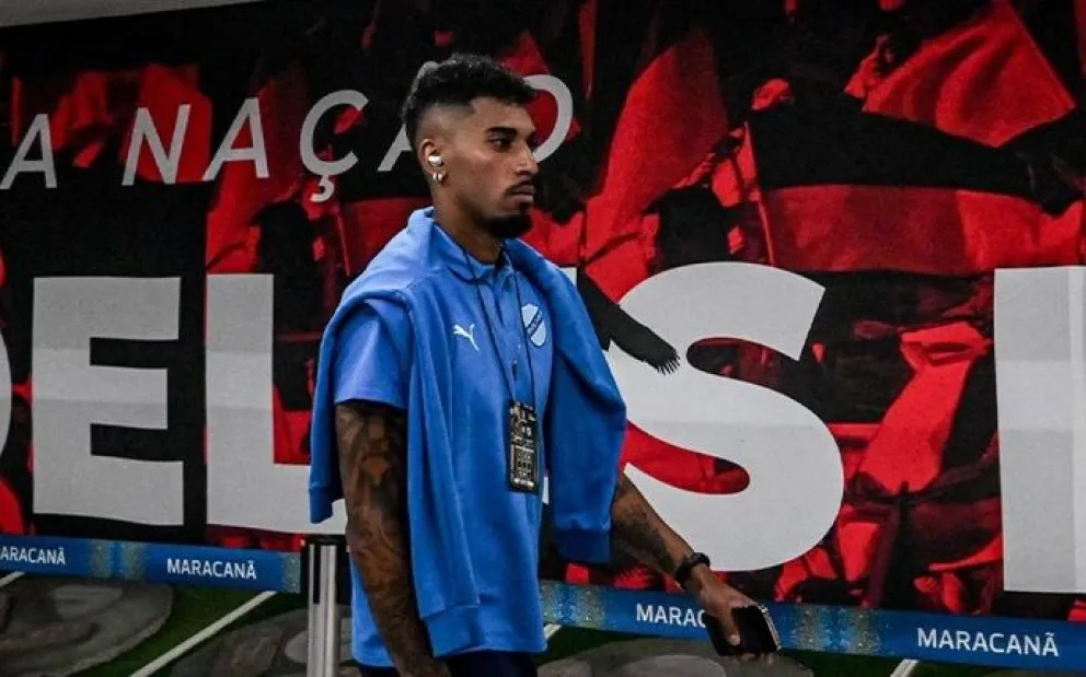 Fábio Gomes llega al estadio Maracaná de Río de Janeiro. Foto: Club Bolívar.