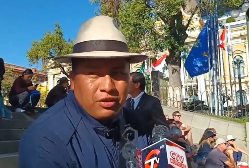Alexander Beltrán, coordinador político del MAS en Oruro. Foto: Captura de video