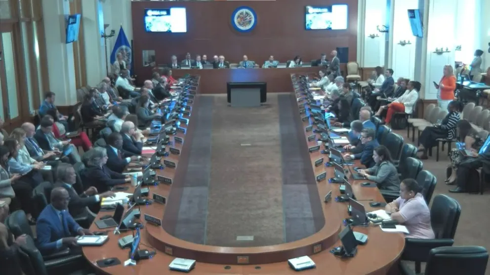 El Consejo Permanente de la OEA aprobó una resolución donde se pide transparentar las actas electorales de forma imparcial. Foto: OEA