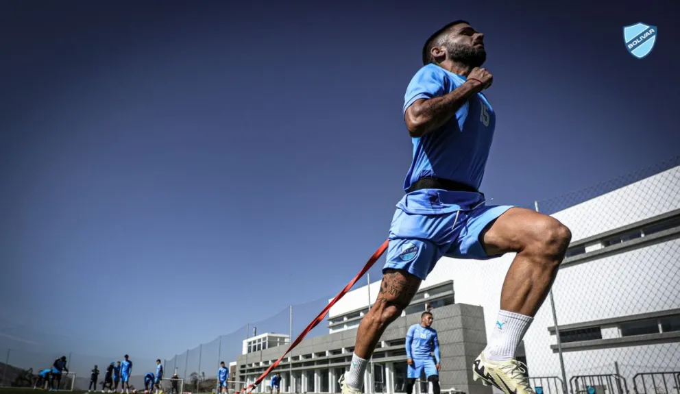Carlos Melgar durante una práctica pasada en Ananta. Foto: Club Bolívar.