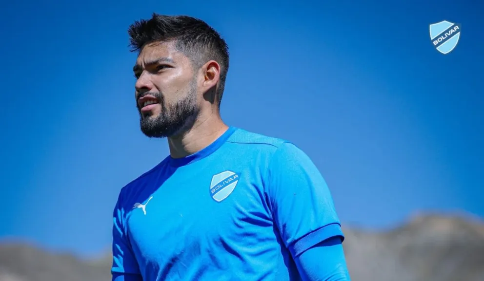 Cordano durante una práctica celeste en Ananta. Foto: Club Bolívar.