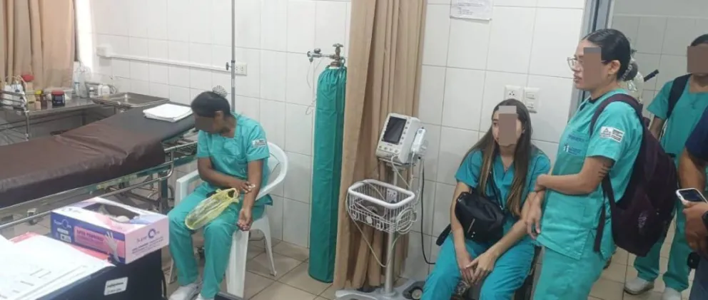 Brigadistas de la campaña de vacunación recibieron atención médica. Fotos: Fesirme