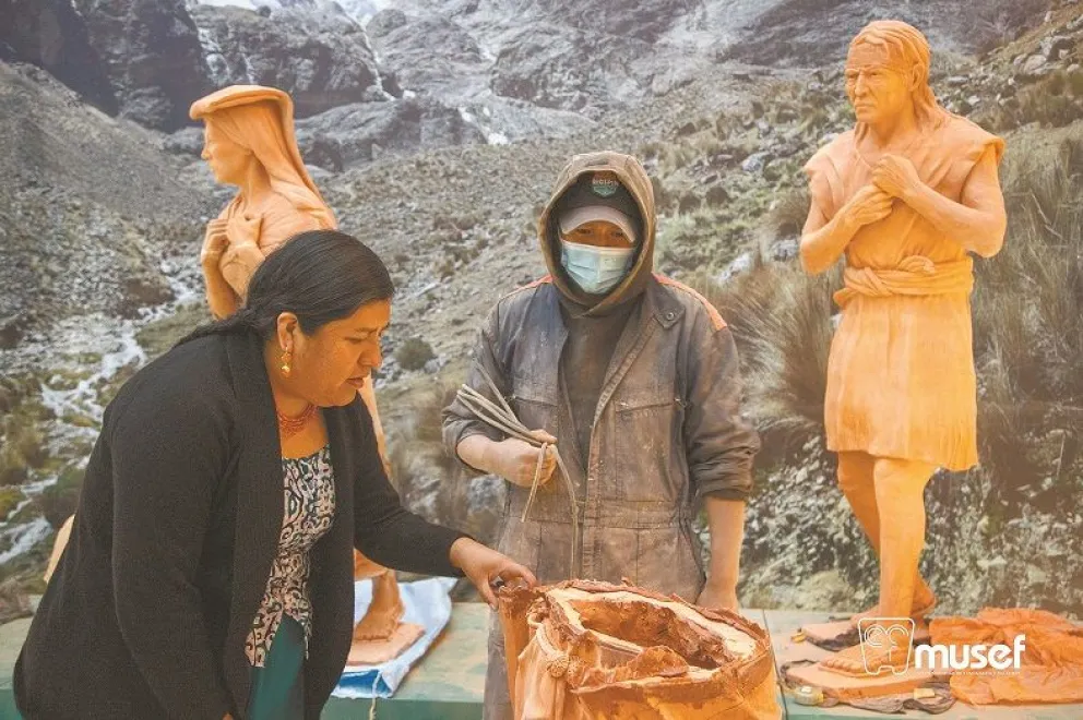 Preparación de la muestra. Foto: Musef