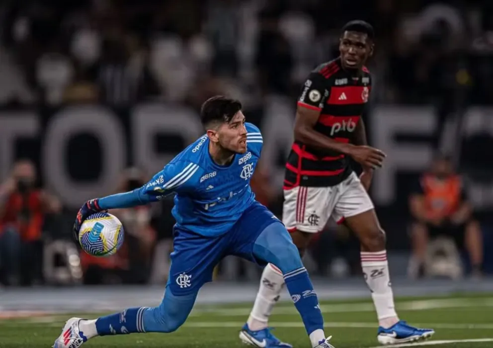 Agustín Rossi, arquero de Flamengo, quien dijo que el jueves tendrán una final ante Bolívar. Foto: GE